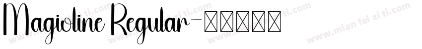 Magioline Regular字体转换
